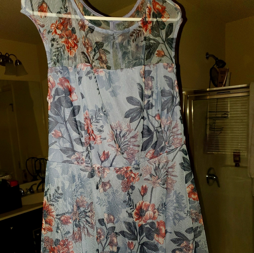 Purple flower dress